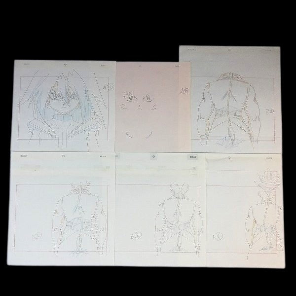 Beyblade VForce: Zeo and Gordo animation genga/douga huge lot