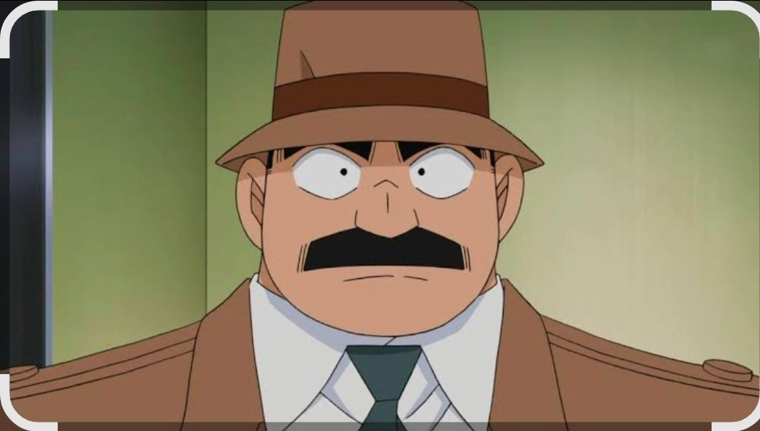 Detective Conan / Case Closed: Inspector Megure, Juzo Megure animation genga 4 pc