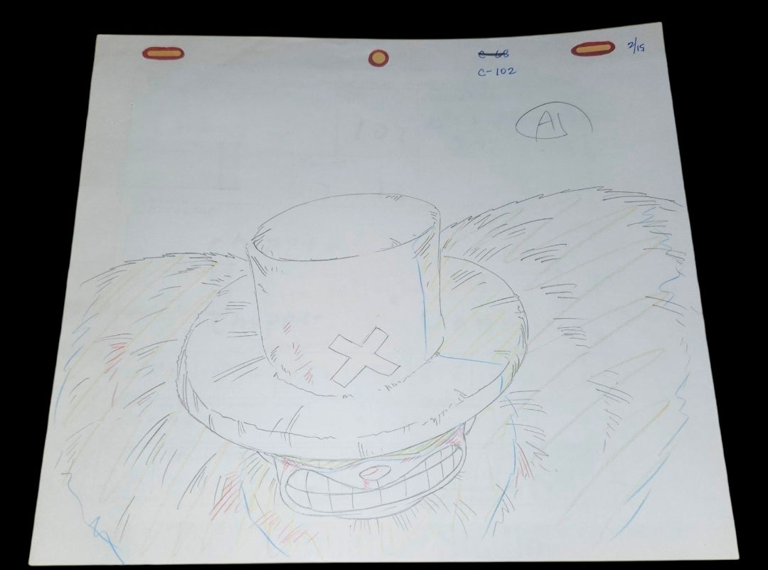 One Piece: Chopper animation genga 4 pc *last of the genga*