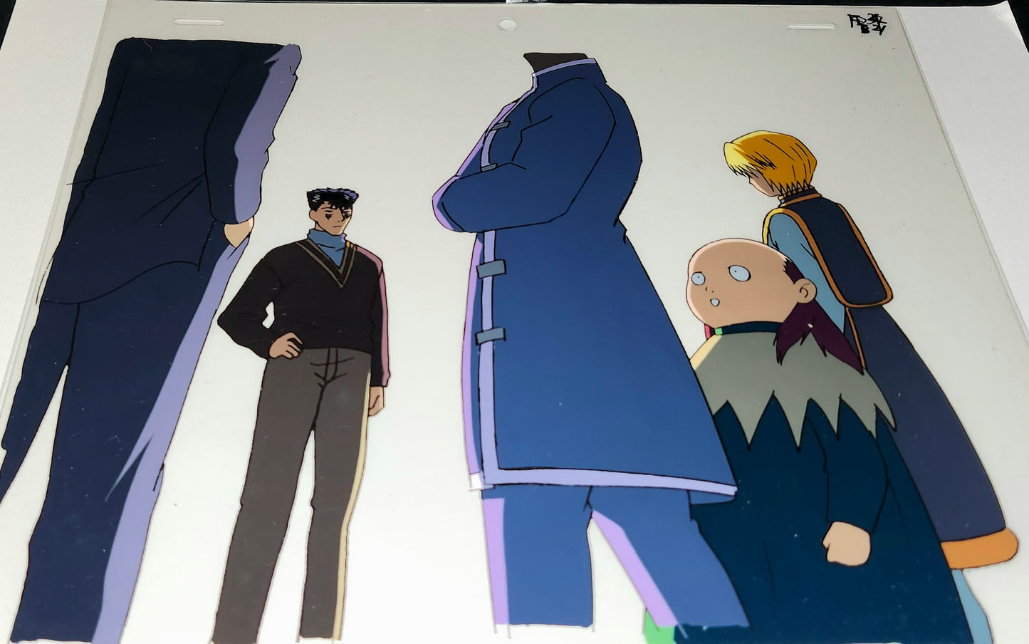 Hunter x Hunter: Kurapika Group shot animation cel with douga 9 pc