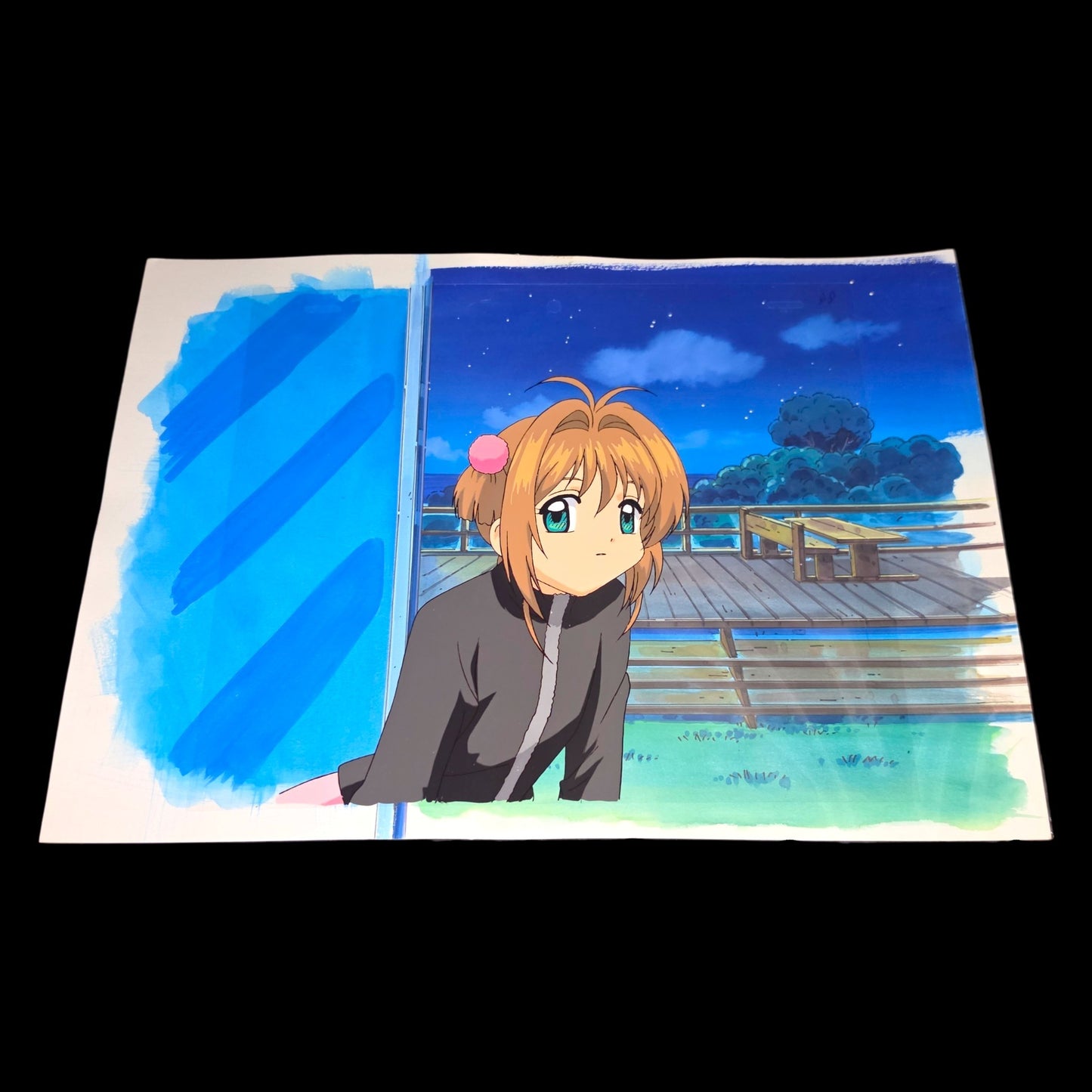 CardCaptor Sakura: Sakura Kinomoto animation cel w background