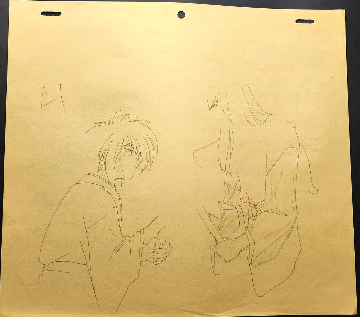 Rurouni Kenshin: Kenshin + Amakusa Shougo 2pc key animation layout genga