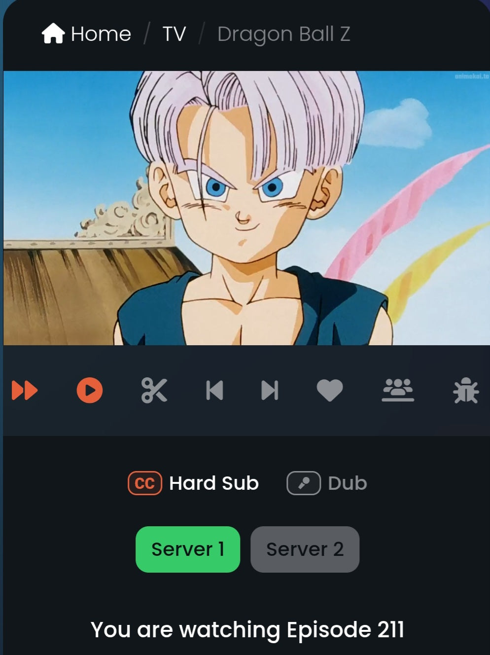 Dragonball z: Trunks Animation genga #5