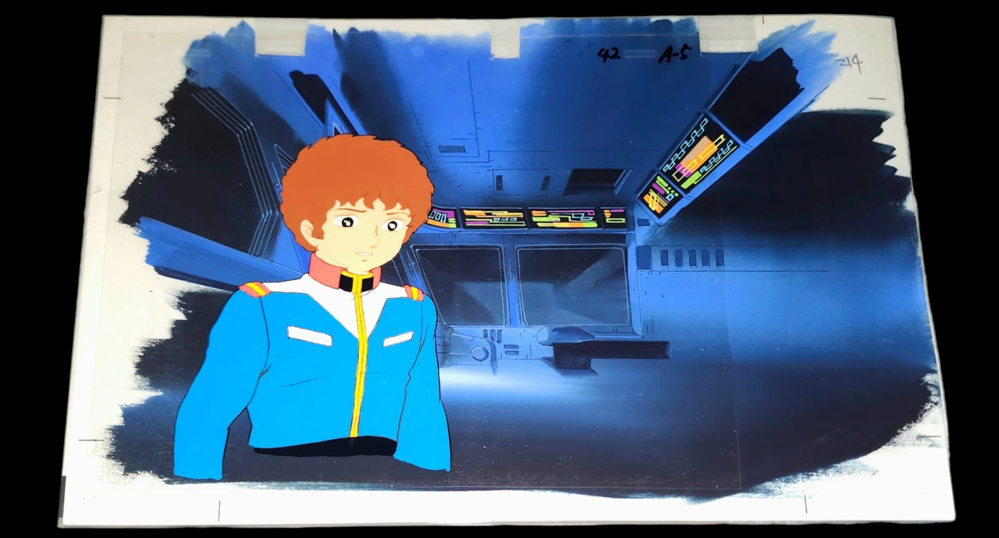 Mobile Suit Gundam: Amuro Ray animation cel TV episode 9 "Fly! Gundam"