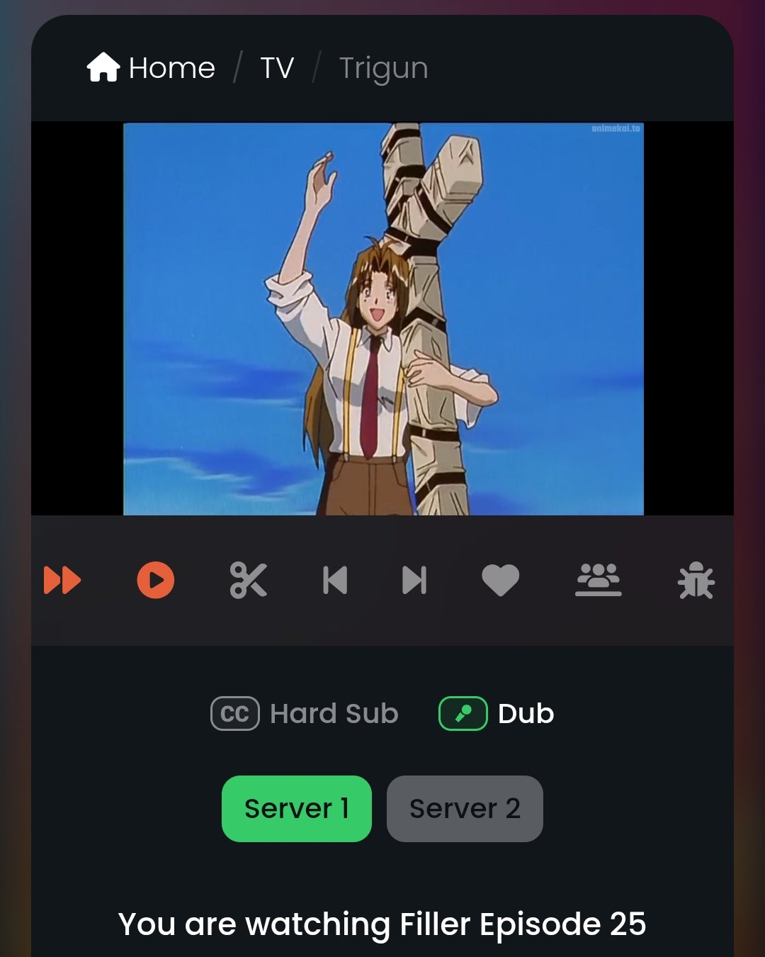 Trigun: Milly Thompson  animation cel