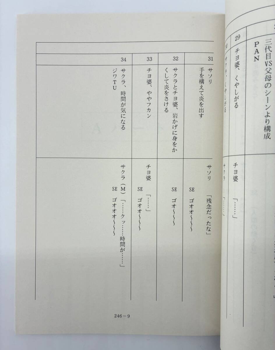 Naruto Shippuden #246 original studio script