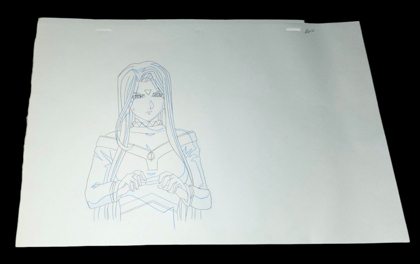 Ah My Goddess! Urd animation genga 7 pc set w handdrawn background layout