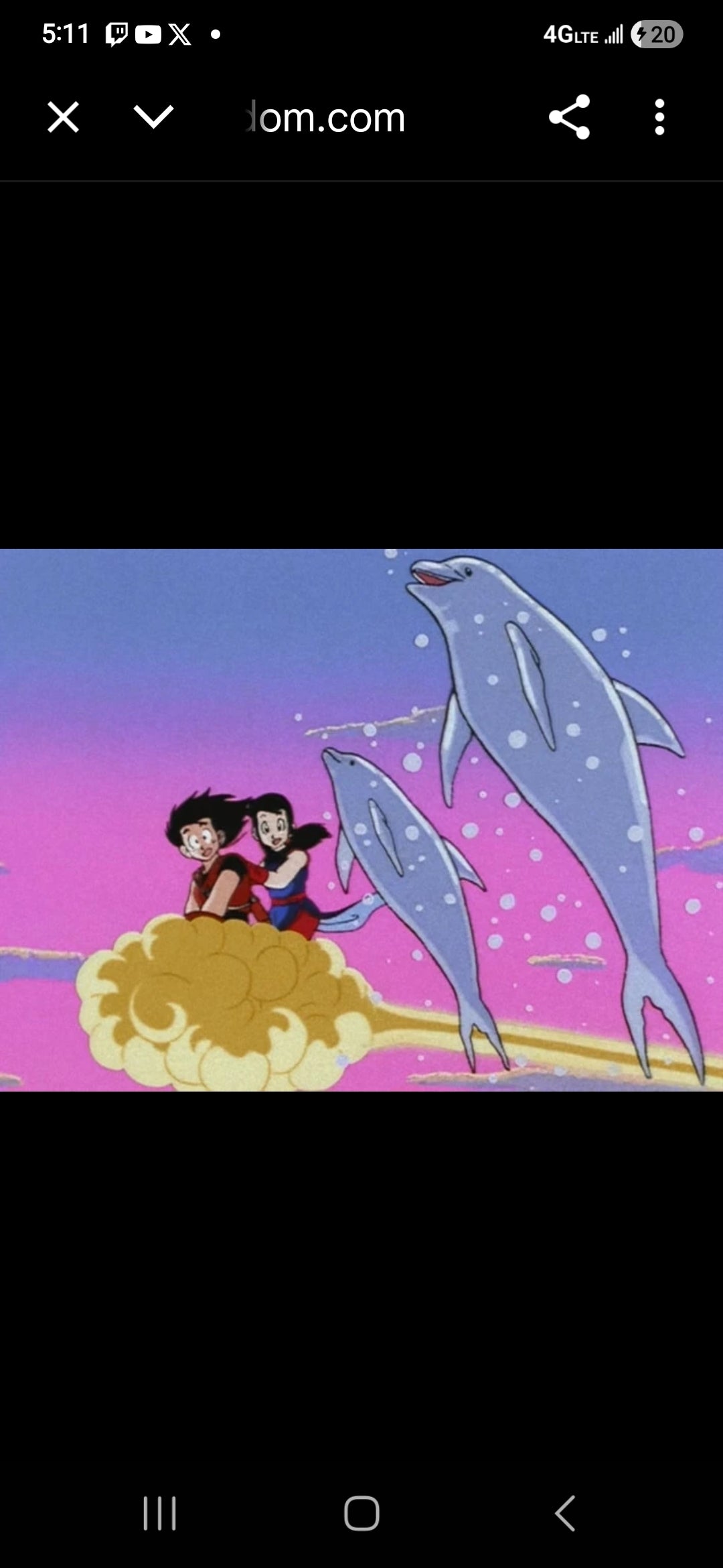 Dragonball z: Goku + Chichi on Kintoun/Nimbus animation genga 9 pc