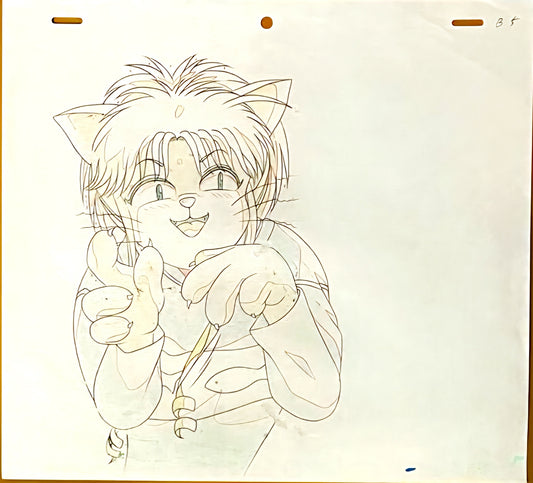Yu Yu Hakusho: Botan cat mode animation douga (RARE)