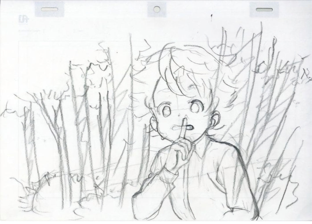 The Promised Neverland Emma rough key animation genga #3