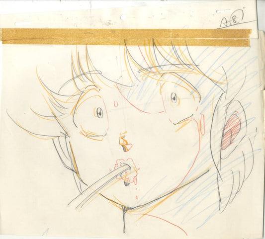 Maison Ikkoku: Yuusaku Godai animation genga Rumiko Takahashi