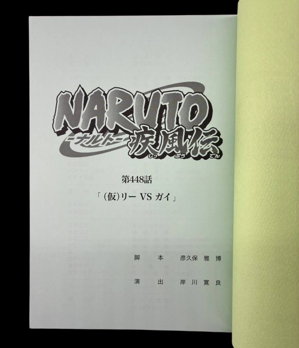Naruto Shippuden #448 original studio script
