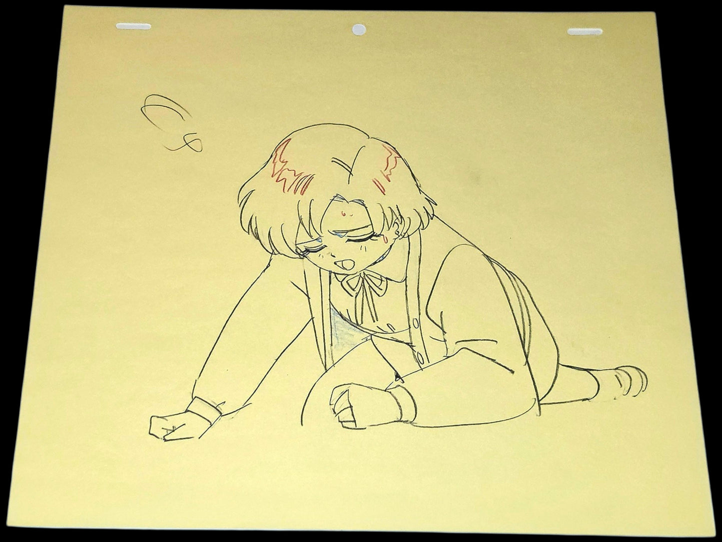 Sailor Moon: Ami Mizuno/Sailor Mercury animation genga + layout 4 pc