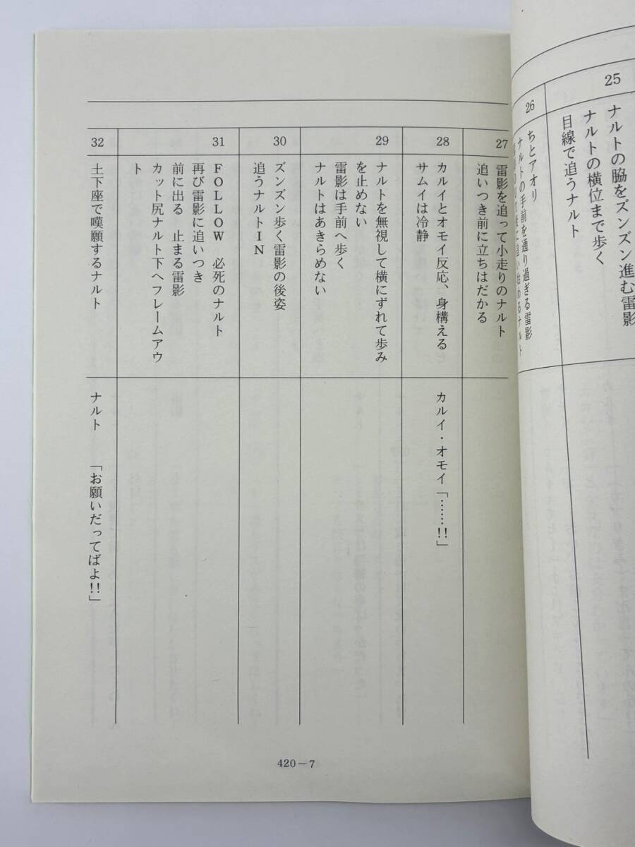 Naruto Shippuden #420 original studio script