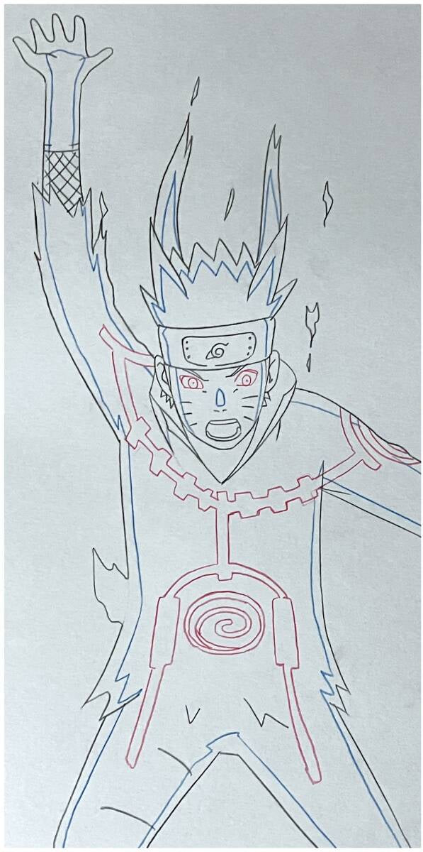 Naruto Shippuden: (KCM2 Naruto) Kurama Chakra Mode 2 + Giant Rasenshuriken, 3 way deadlock