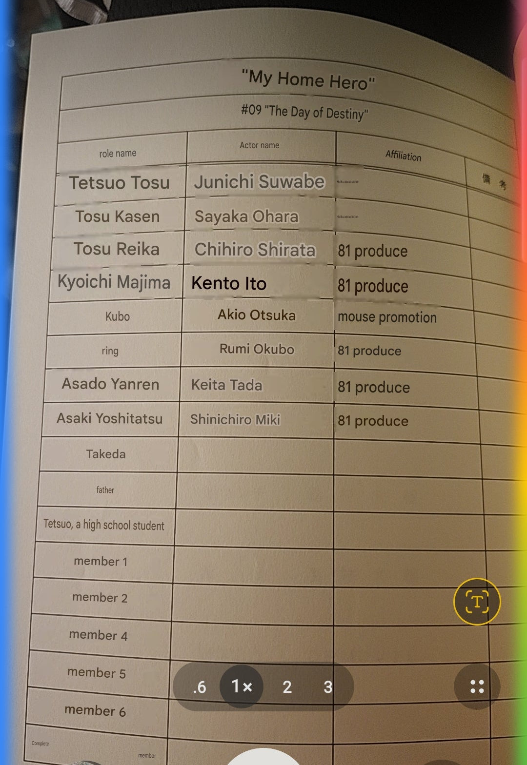 My Home Hero: Ep #9 Production used script