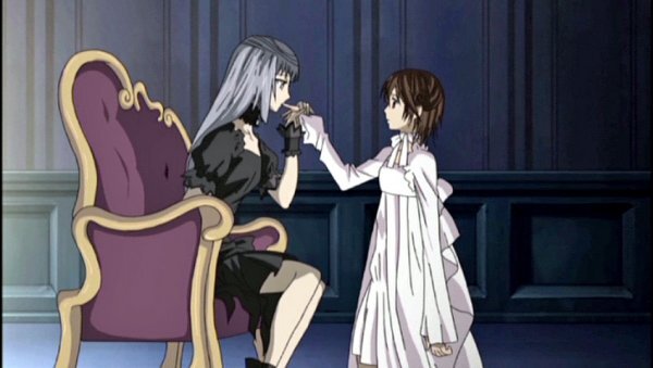 Vampire Knight: Maria Kurenai sucking Yuki's finger animation genga