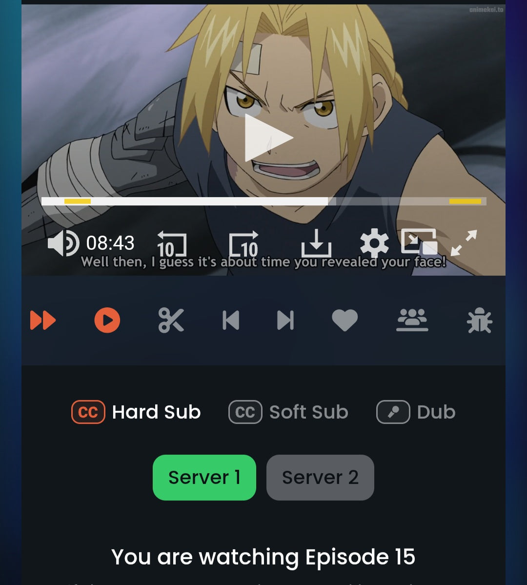 Fullmetal Alchemist brotherhood: key animation Genga Ed vs. Fu scene #2