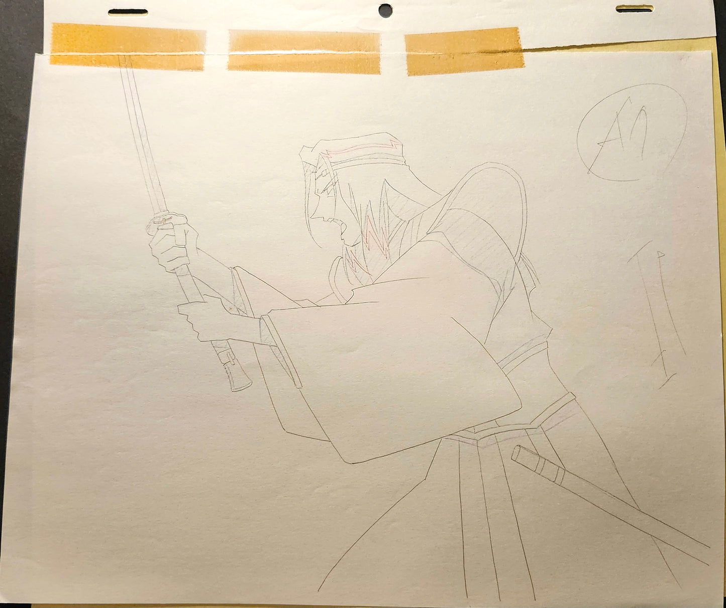 Rurouni Kenshin: Amakusa Shougo 2pc key animation layout genga #2
