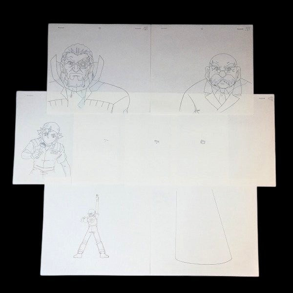 Beyblade VForce: Blader DJ (DJ Jazzman), Dr. Zagart & Mr. Dickenson  animation genga/douga huge lot