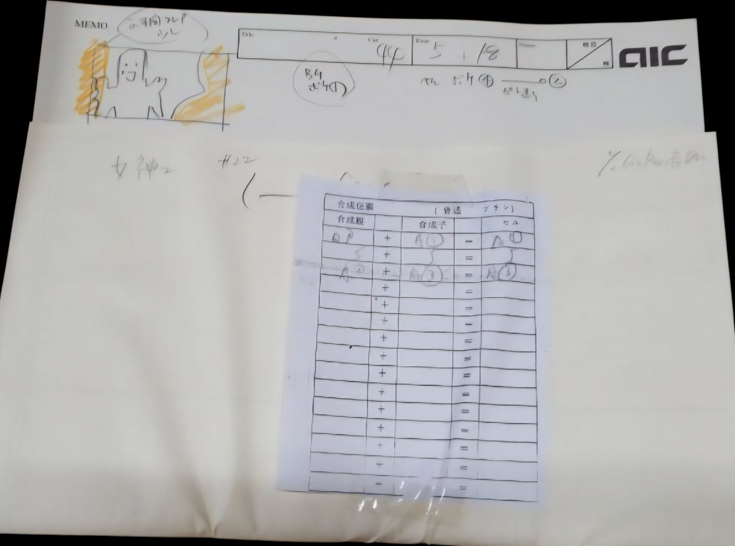 Ah My Goddess! Urd animation genga