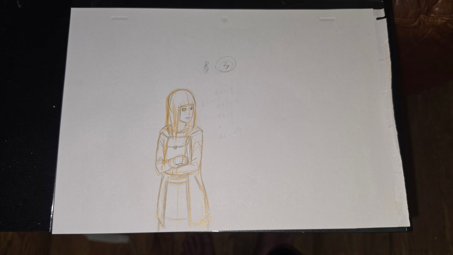 Naruto Shippuden: Hinata animation genga