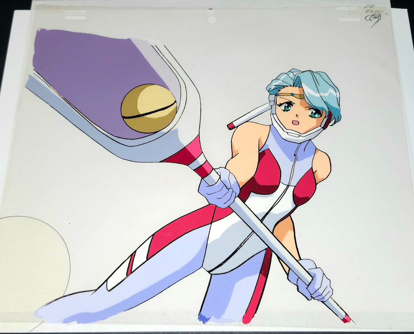 Battle Athletes: Kris Christopher animation cel