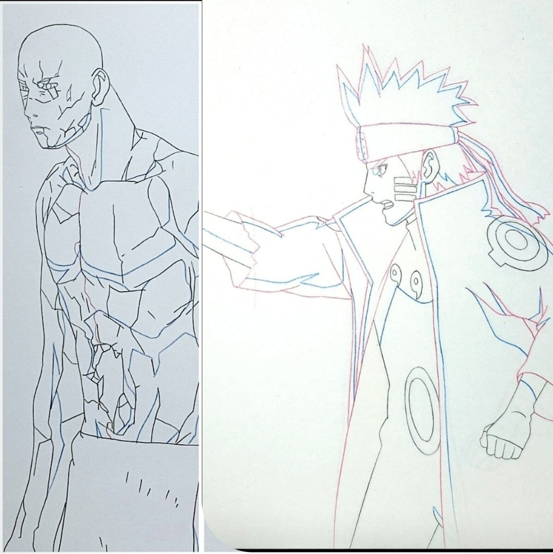 Naruto Shippuden: Obito + Naruto Kurama Chakra Mode + Six Paths Sage Mode + Kurama Chakra Mode 2 piece
