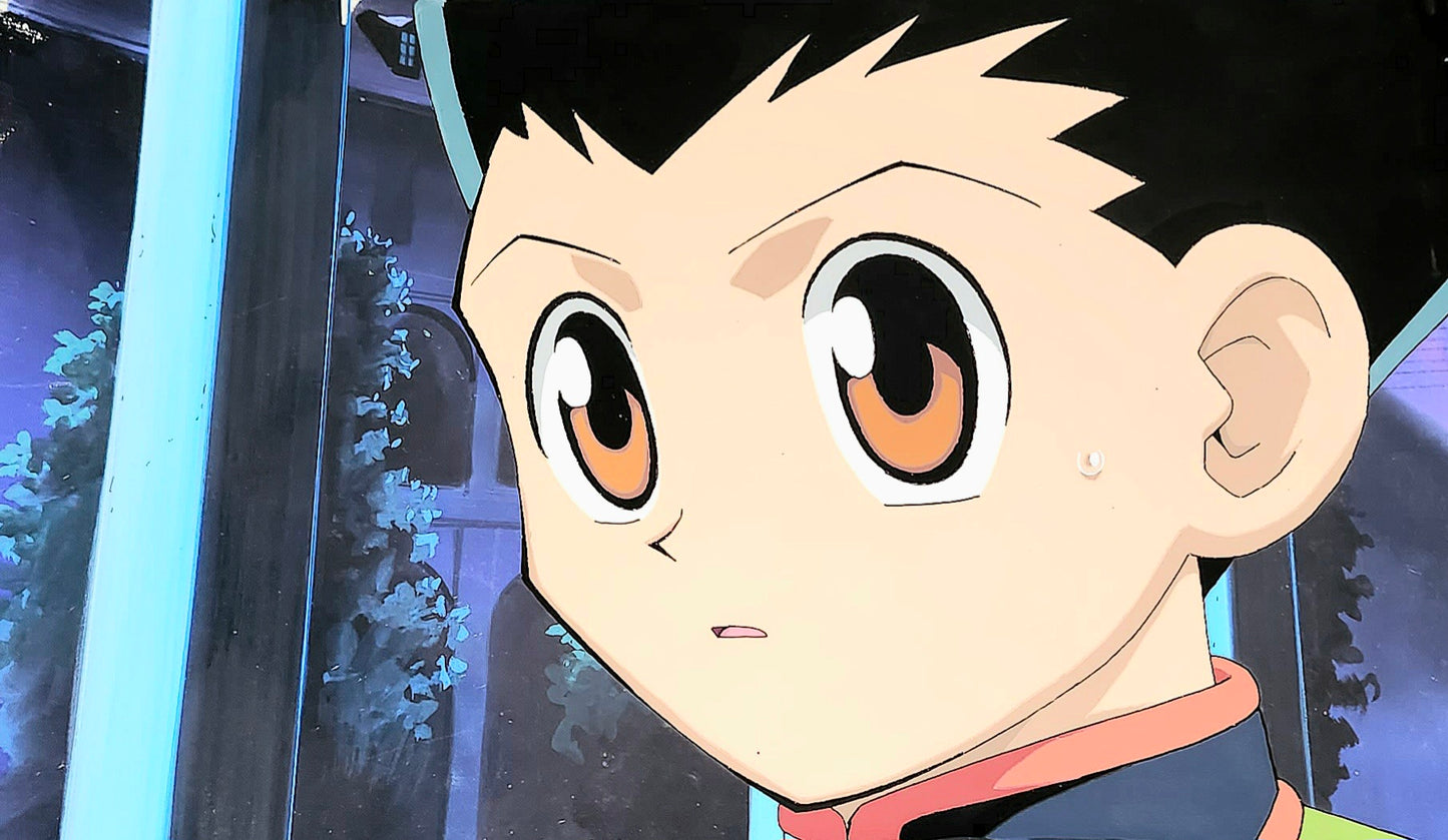 Hunter X Hunter: Gon super large animation Cel + background 3 piece