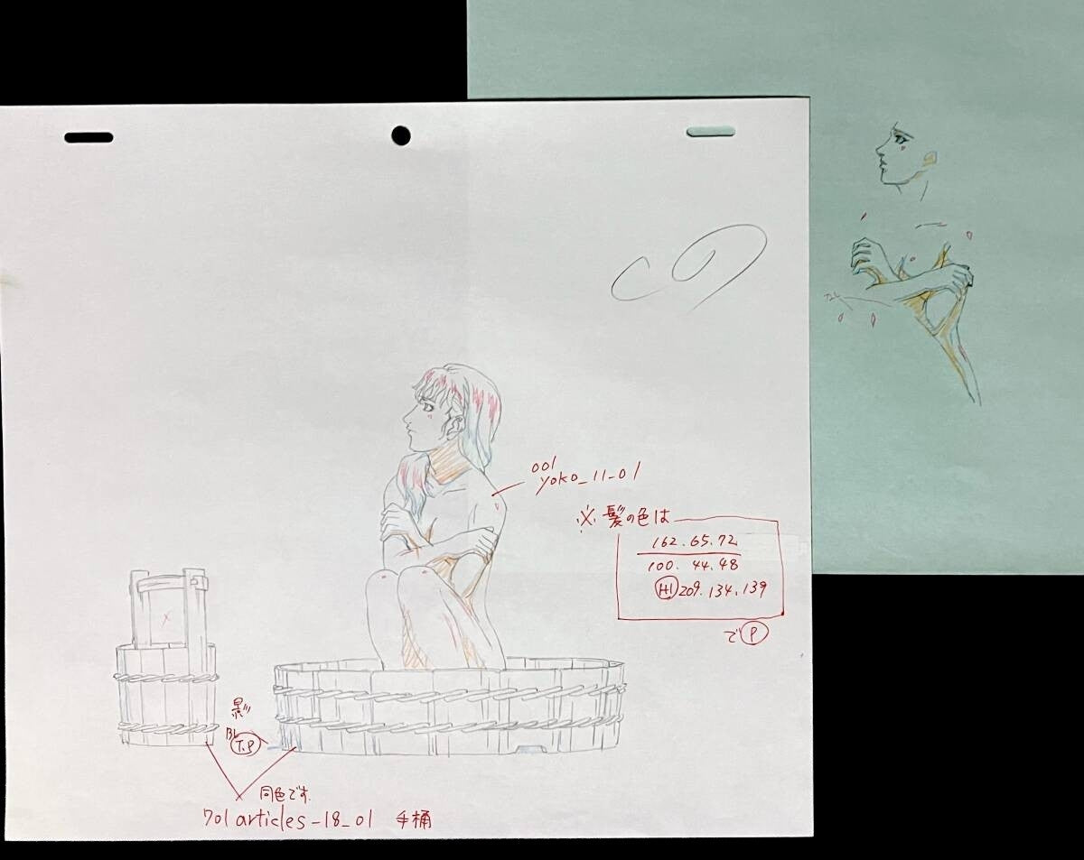 The Twelve Kingdoms Youko Nakajima animation genga 2 pc
