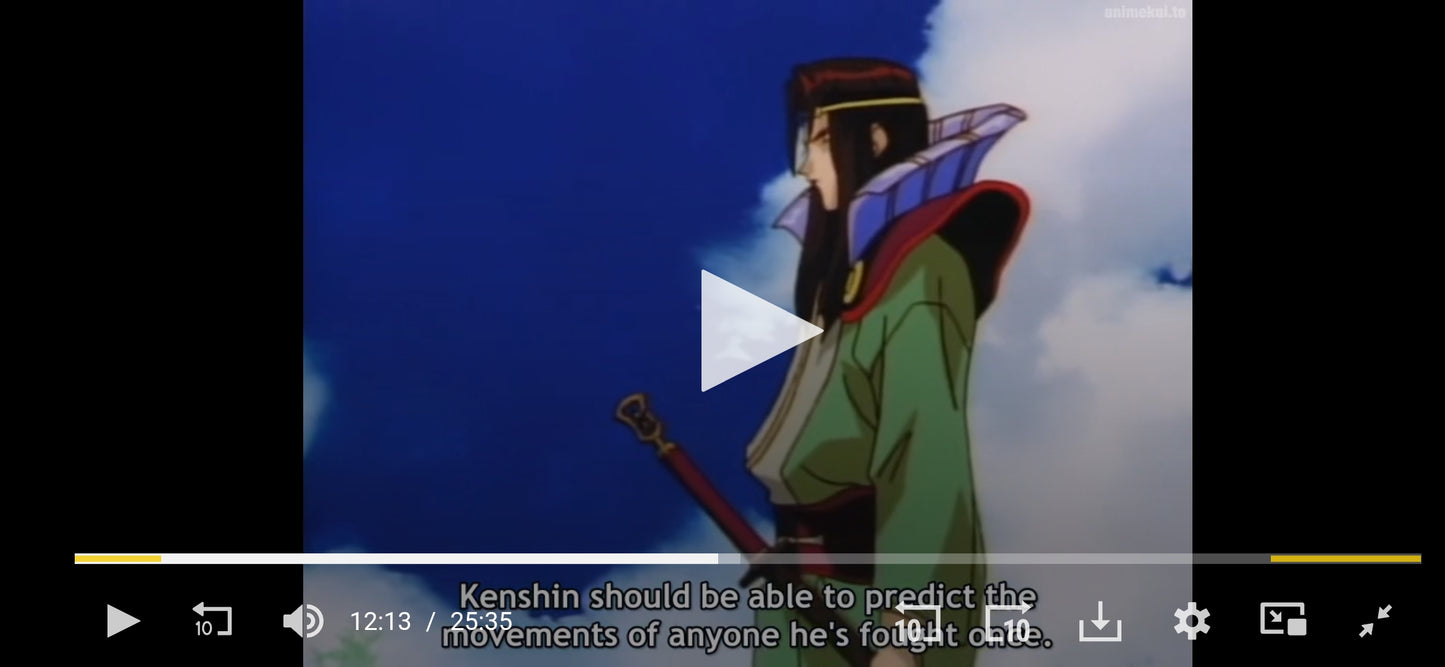 Rurouni Kenshin: Amakusa Shougo + Kenshin 2 animation layouts