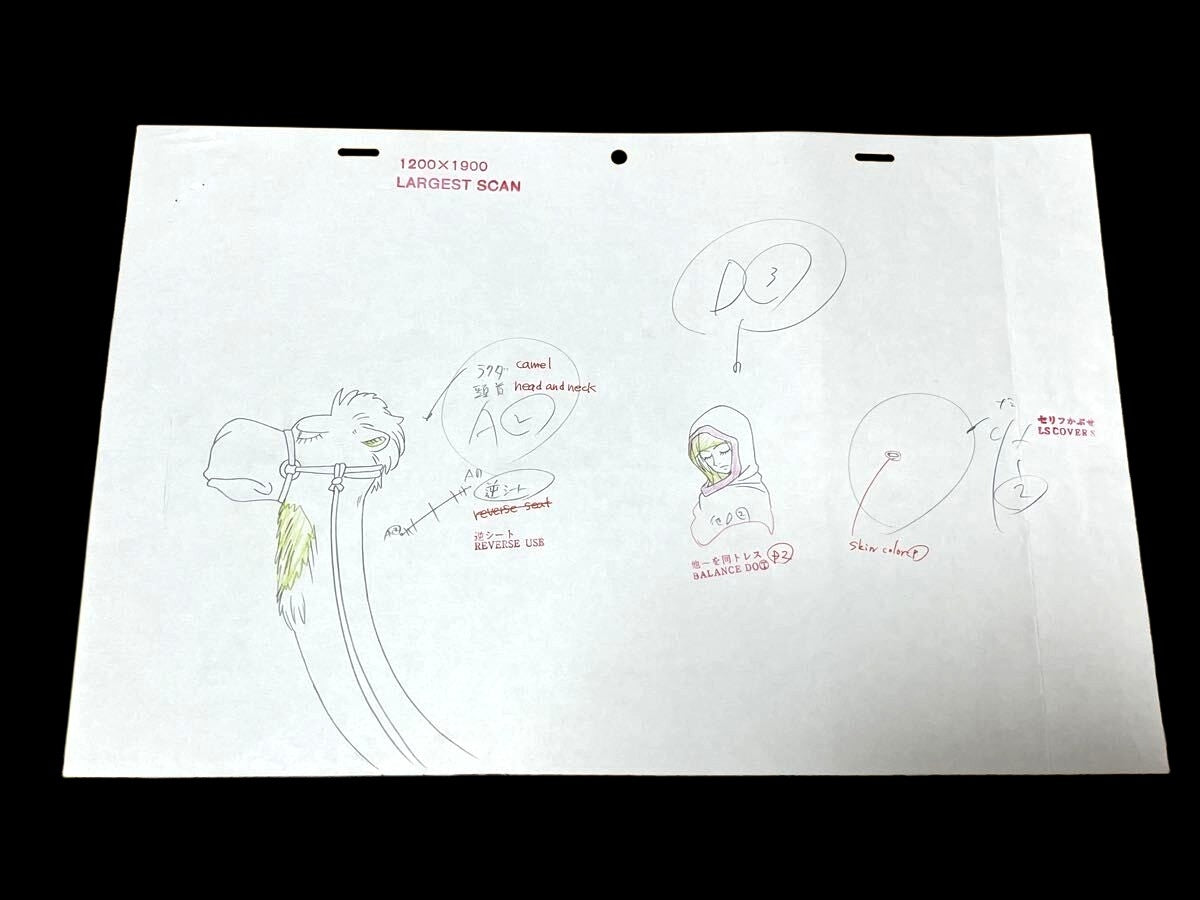 One Piece: Ep #100- Nami Vivi Eyelashes animation genga Pan 9 pc set