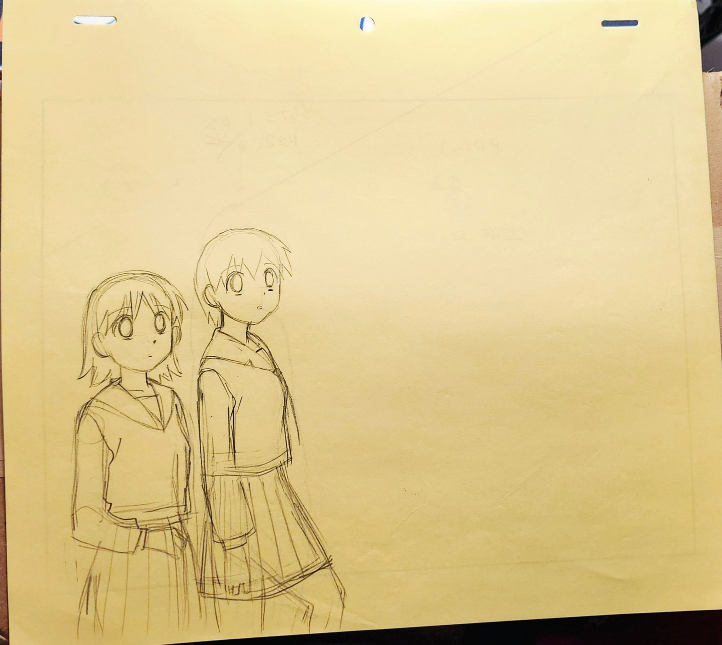 Azumanga Daioh Sakaki + Osaka animation genga set of 14