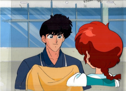 Ranma 1/2 Kuno and girl Ranma animation cel Rumiko Takahashi