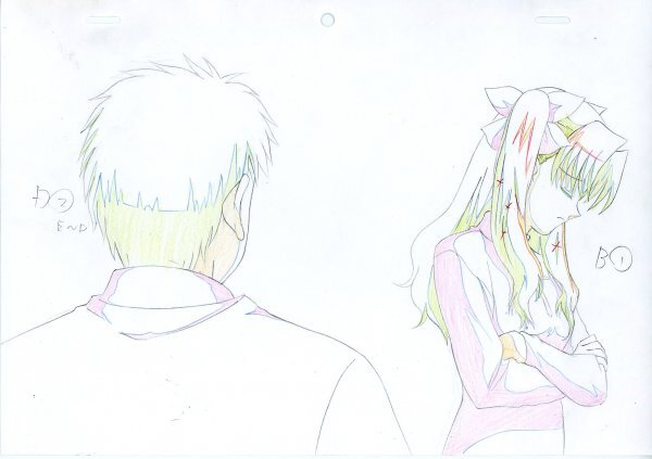 Fate/Stay Night: Rin Tohsaka & Shirou animation genga 3 pc
