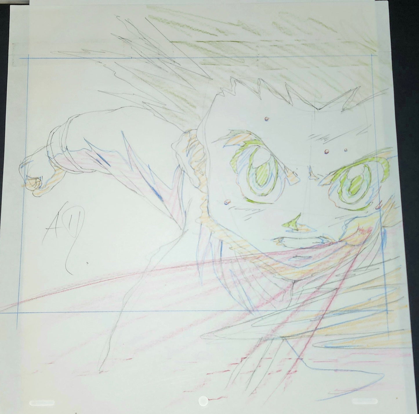 Hunter X Hunter: Gon (Hisoka's) bungee gum animation genga