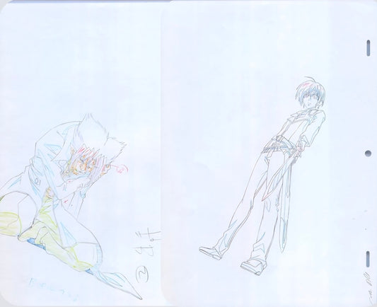 Highschool DxD: Yuuto kiba douga + genga 2pc