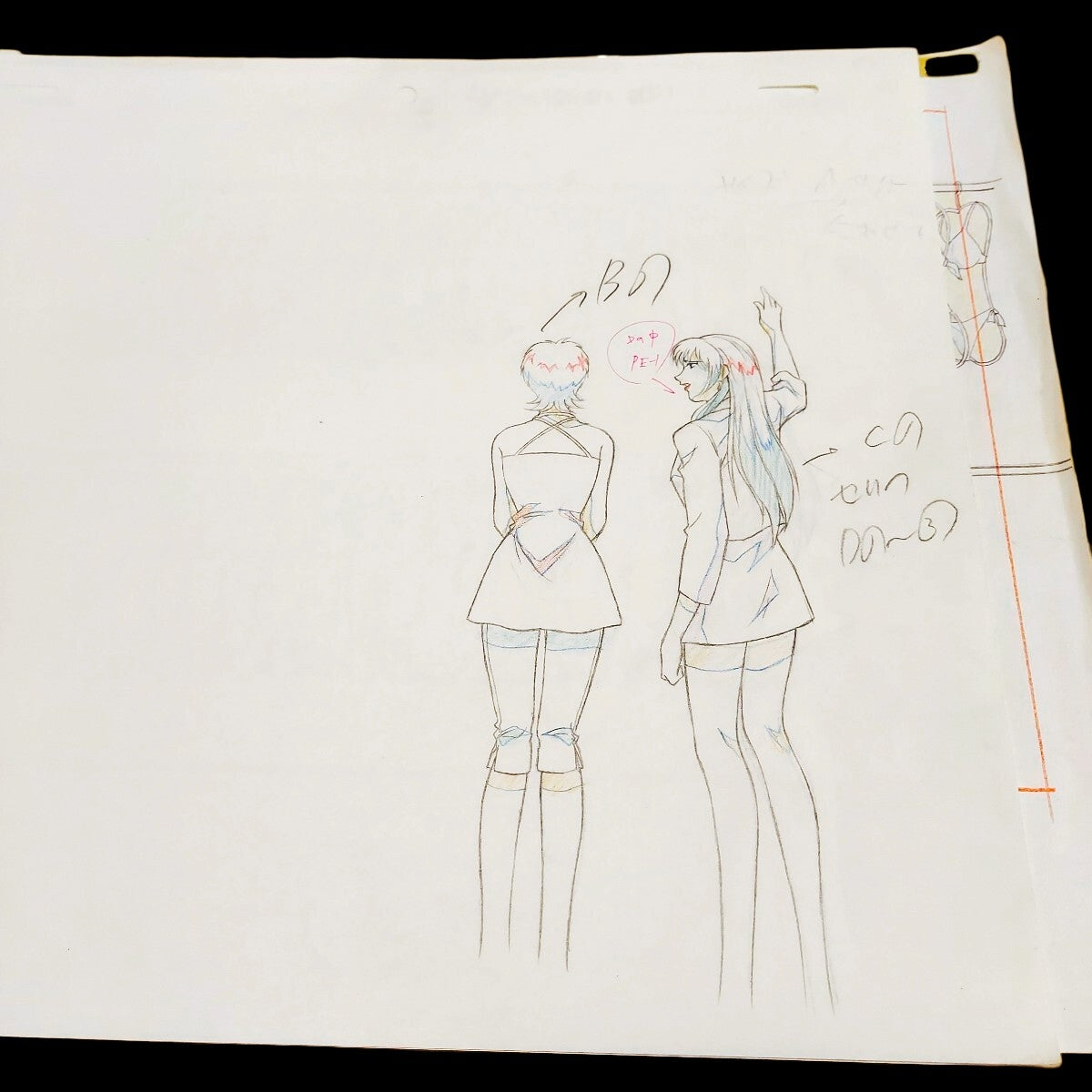 GTO Great Teacher Onizuka: Azusa Fuyutsuki and Nao Kadena Animation genga 9 pc set