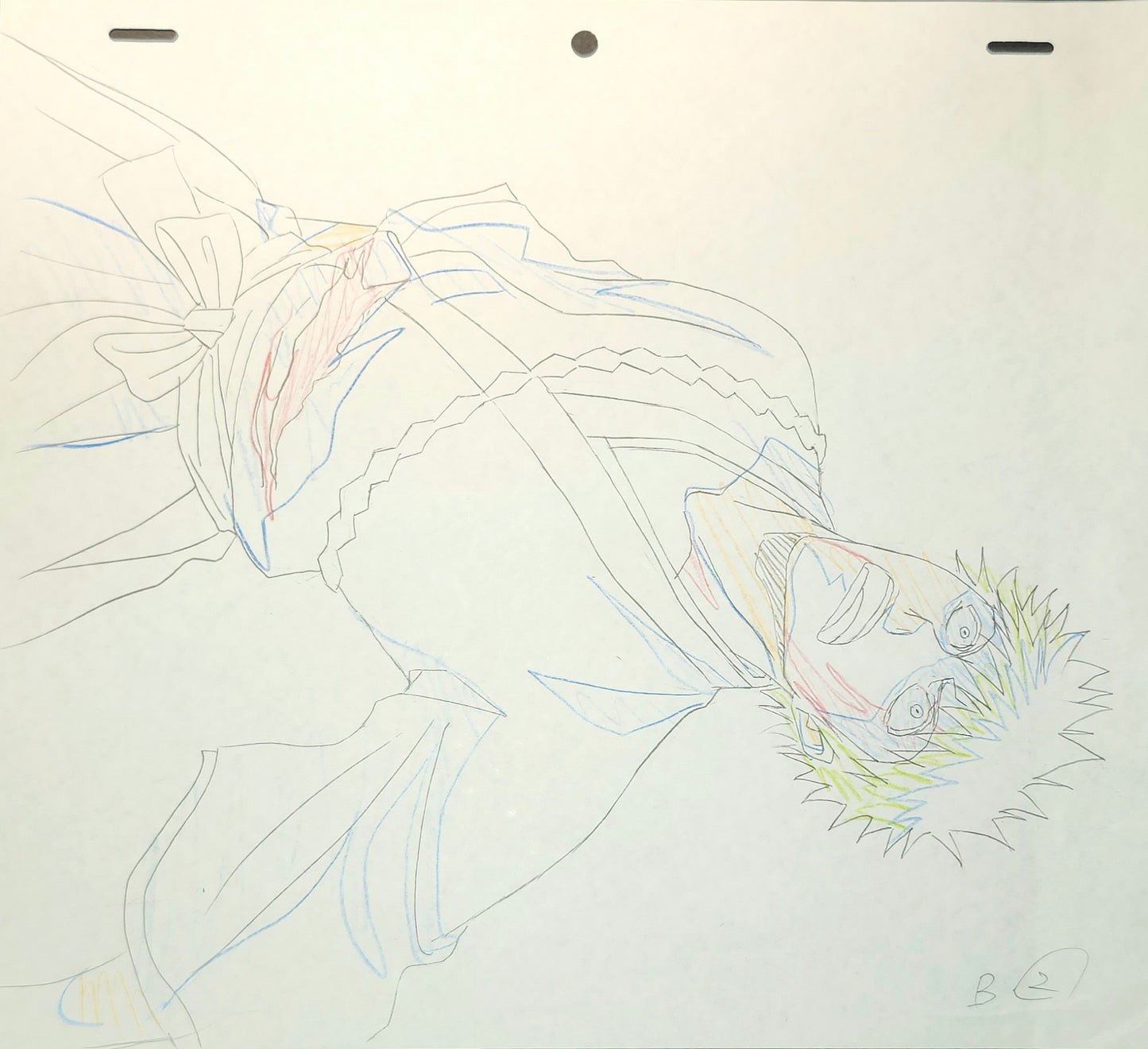 Bleach Ichigo animation genga 6 piece