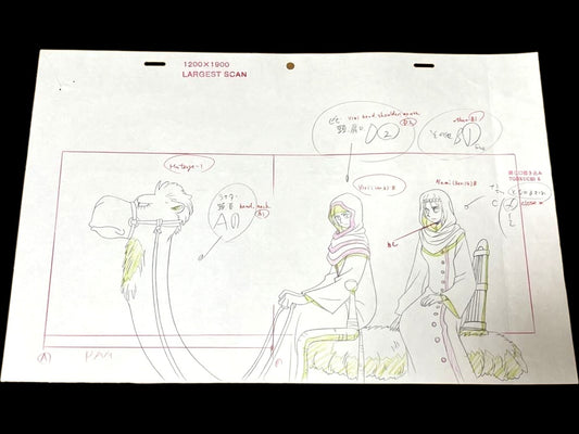 One Piece: Ep #100- Nami Vivi Eyelashes animation genga Pan