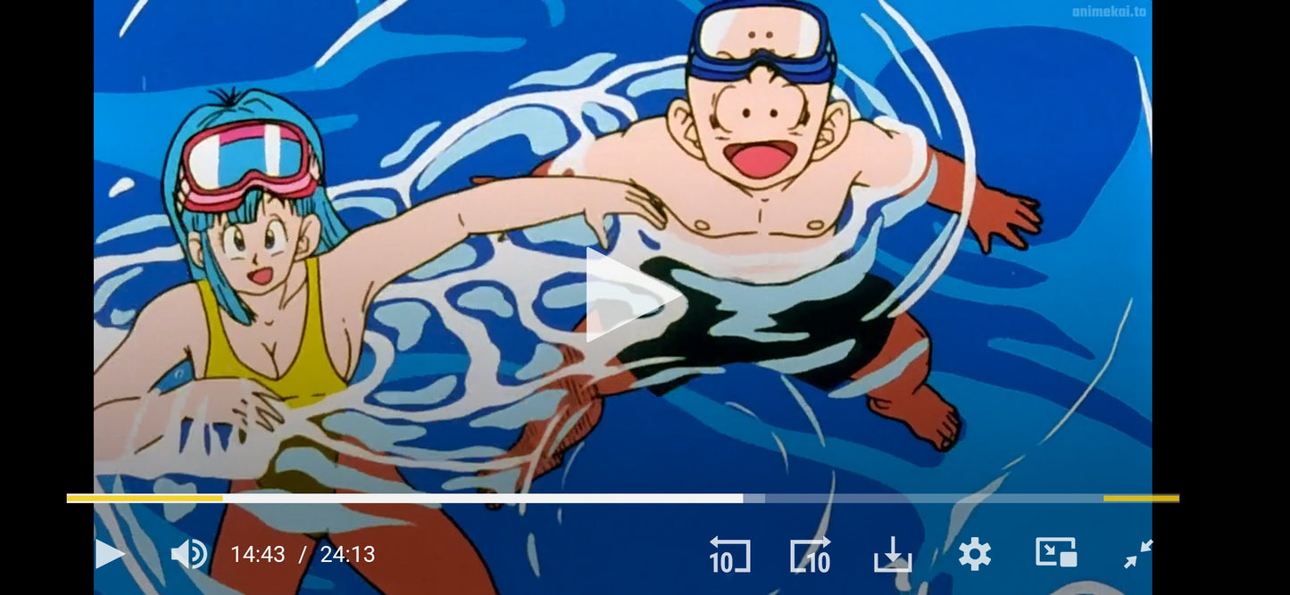 Dragonball z: Krillin and Maron animation cel