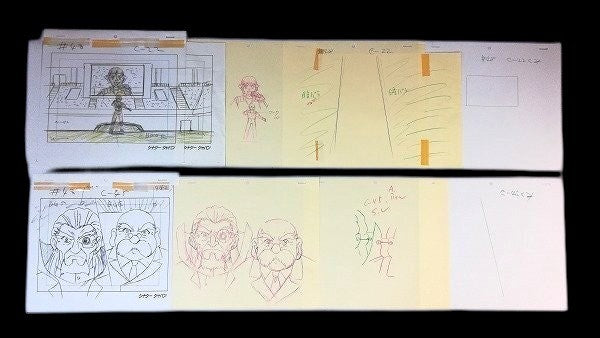 Beyblade VForce: Blader DJ (DJ Jazzman), Dr. Zagart & Mr. Dickenson  animation genga/douga huge lot