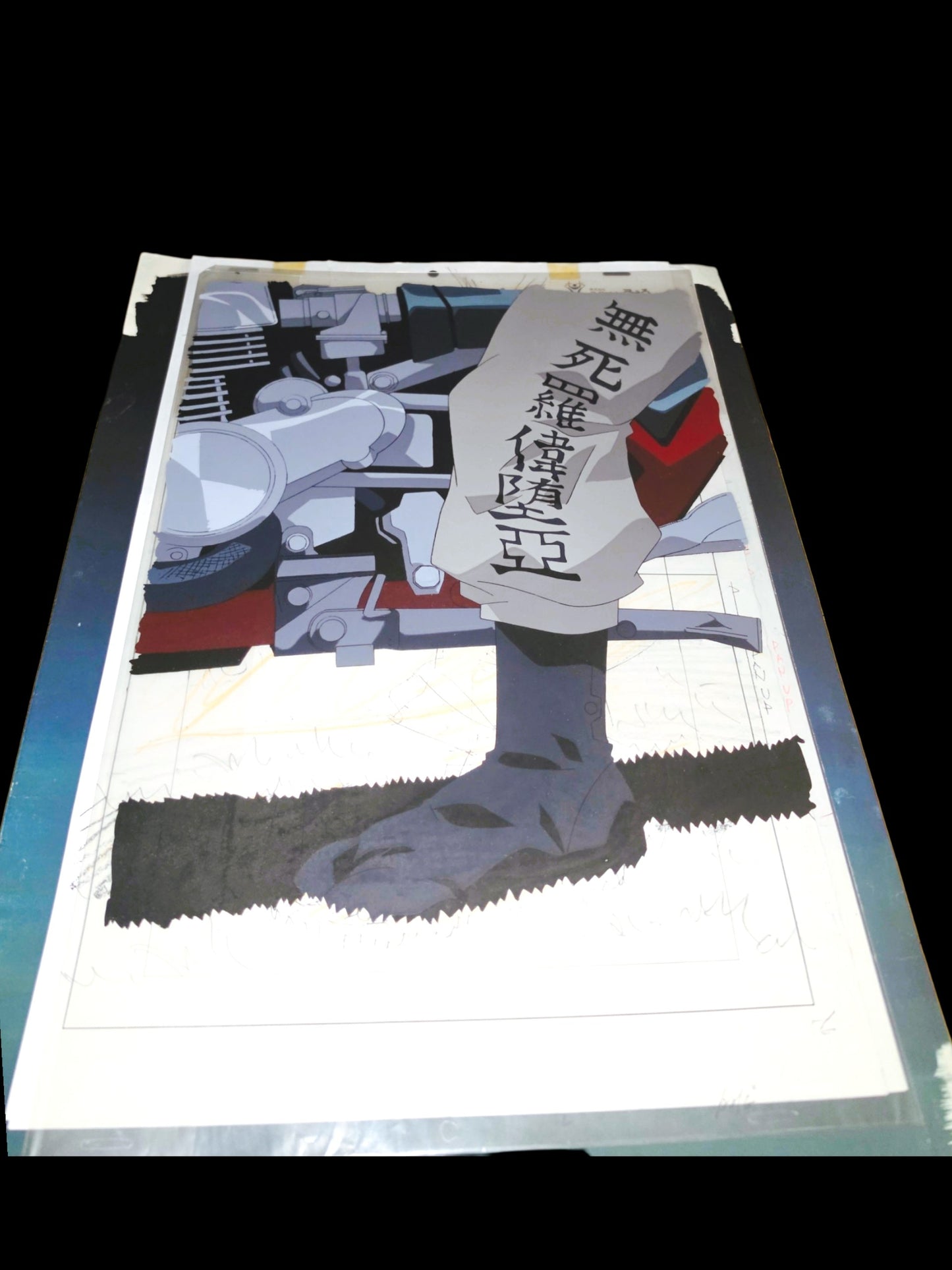GTO Great Teacher Onizuka: Headless Onizuka pan Animation Cel + original background